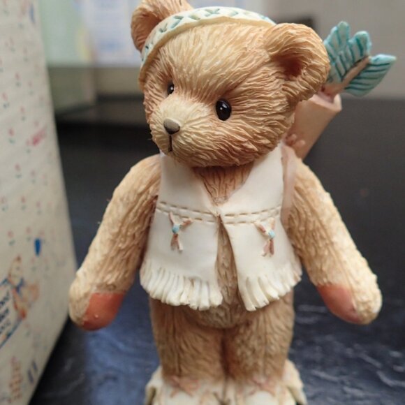 Cherished Teddies Wyatt I'm Called Little Running Bear - Picture 1 of 7